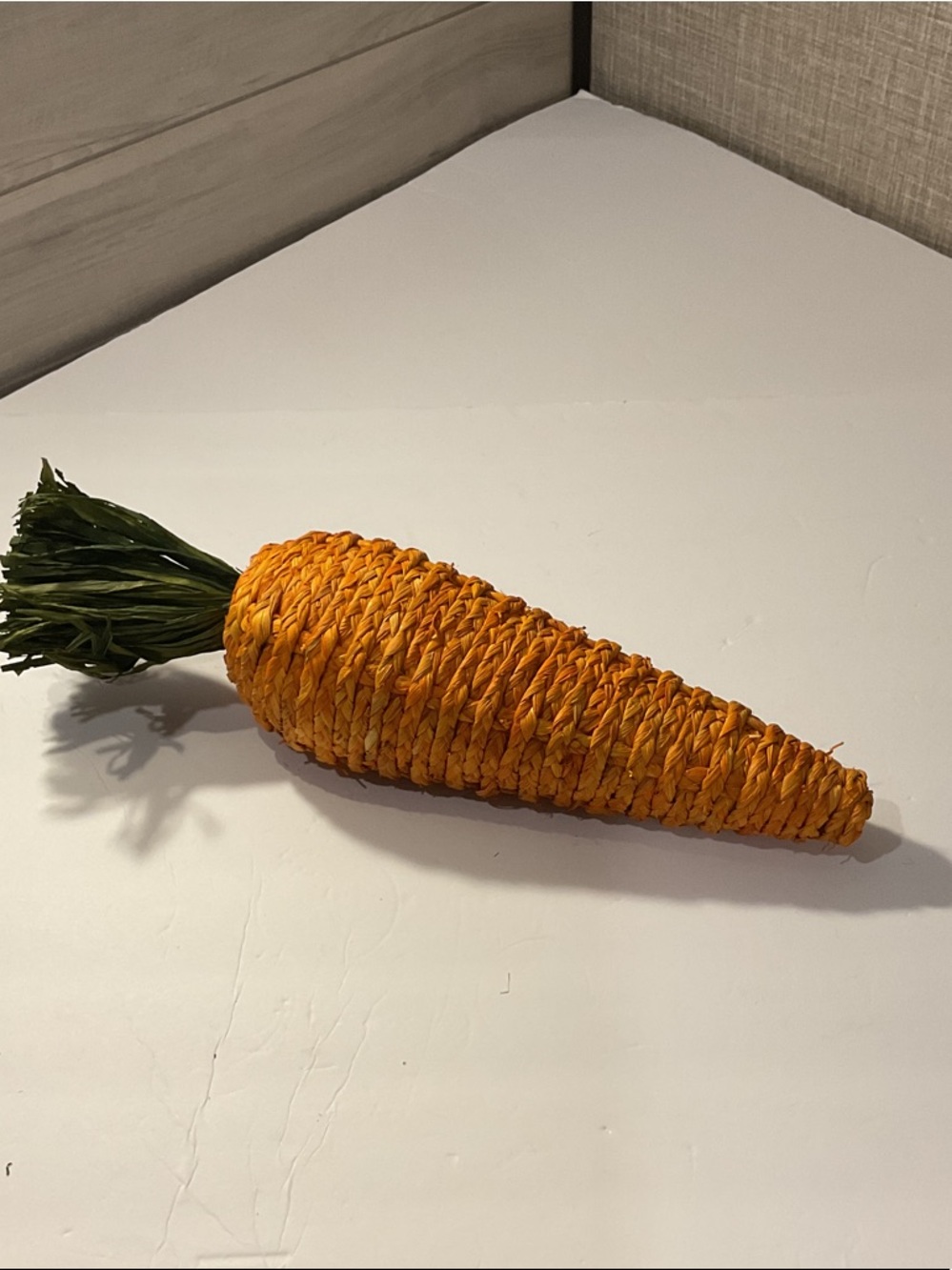 NWOT Woven Orange Decorative Carrot Accent
